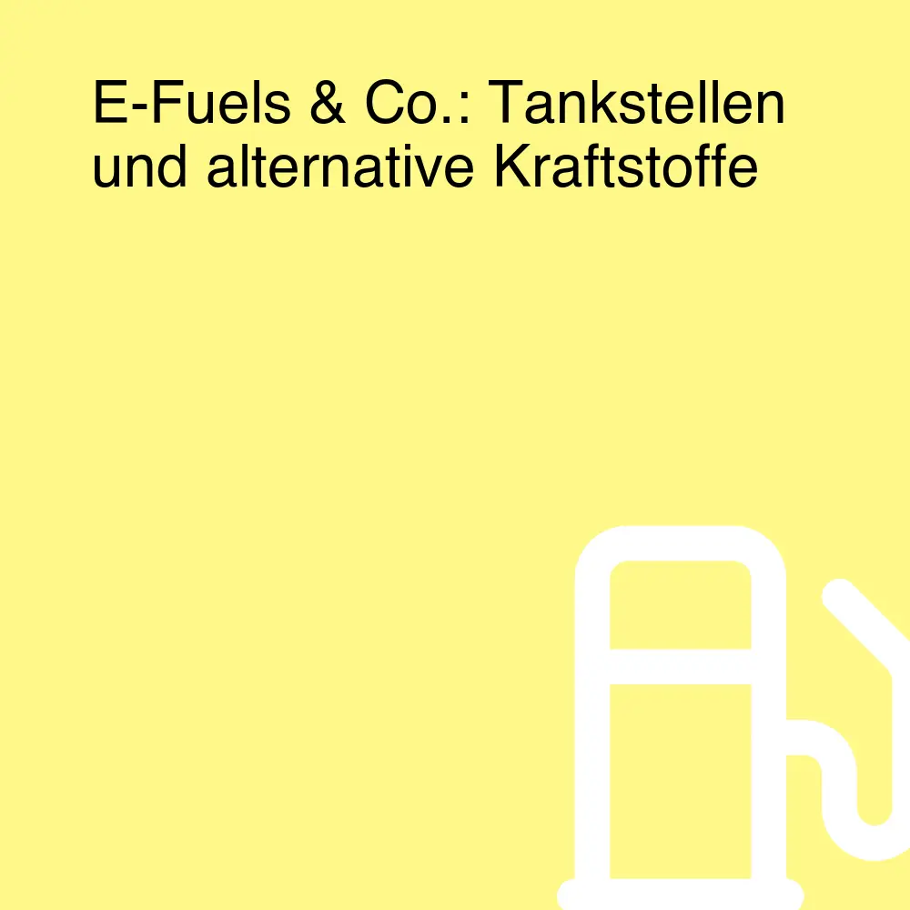 E-Fuels & Co.: Tankstellen und alternative Kraftstoffe E-Fuels & Co.: Tankstellen und alternative Kraftstoffe