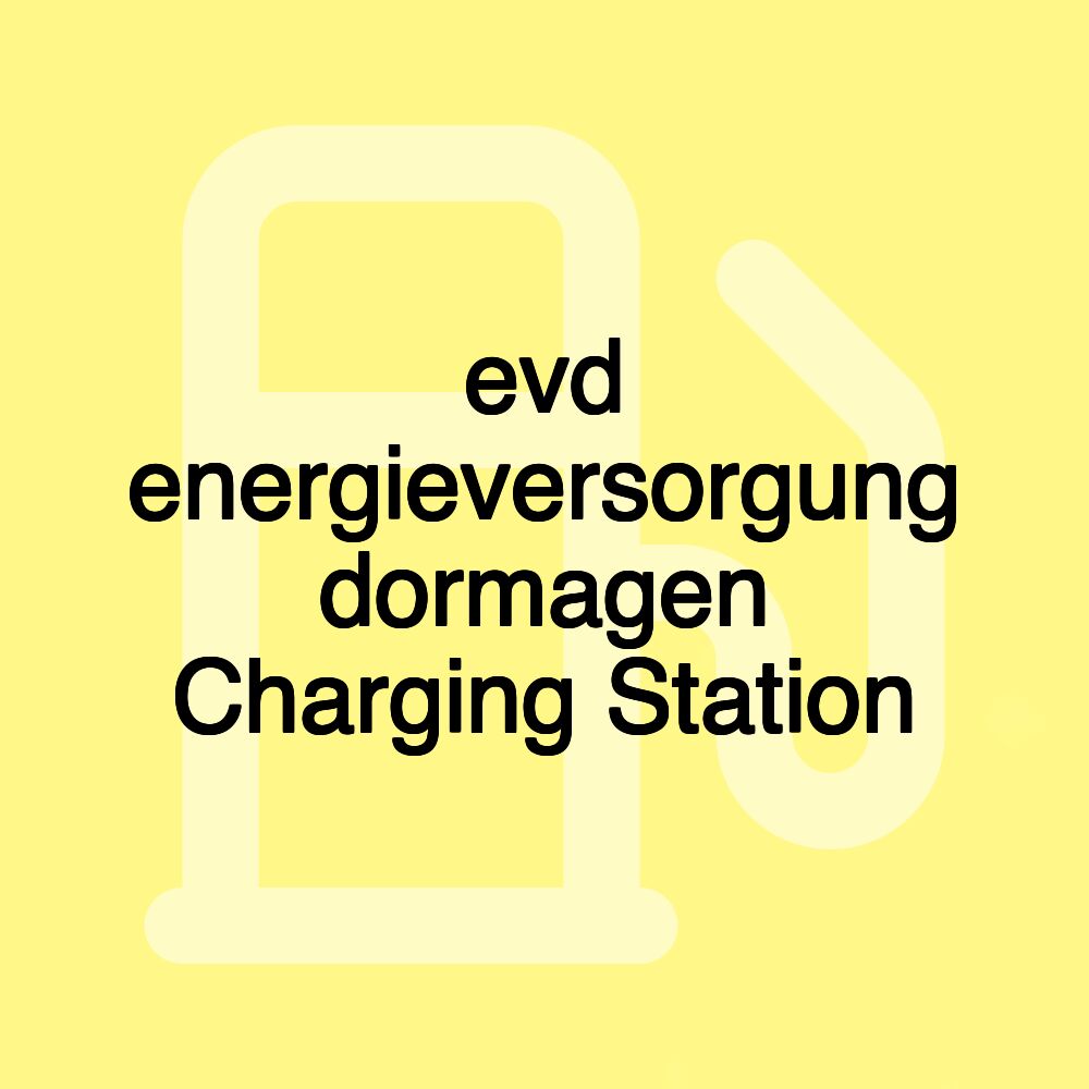 evd energieversorgung dormagen Charging Station evd energieversorgung dormagen Charging Station