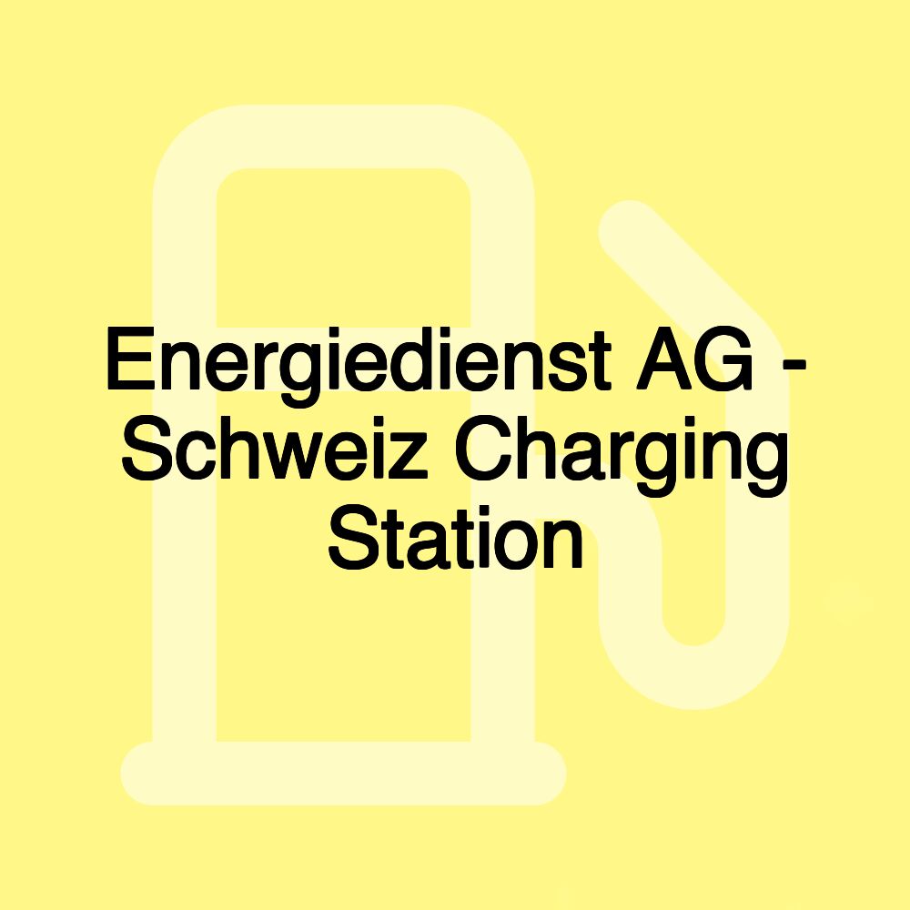 Energiedienst AG - Schweiz Charging Station Energiedienst AG - Schweiz Charging Station