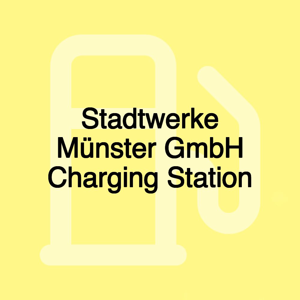 Stadtwerke Münster GmbH Charging Station Stadtwerke Münster GmbH Charging Station