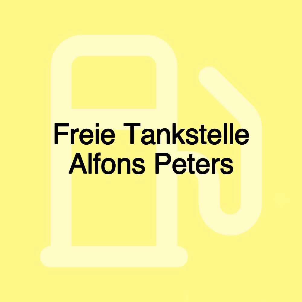 Freie Tankstelle Alfons Peters Freie Tankstelle Alfons Peters